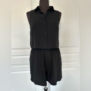 Oak + Fort Black Romper in small